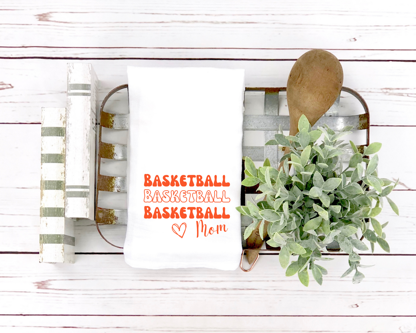 Basketball Mom Tea Towel