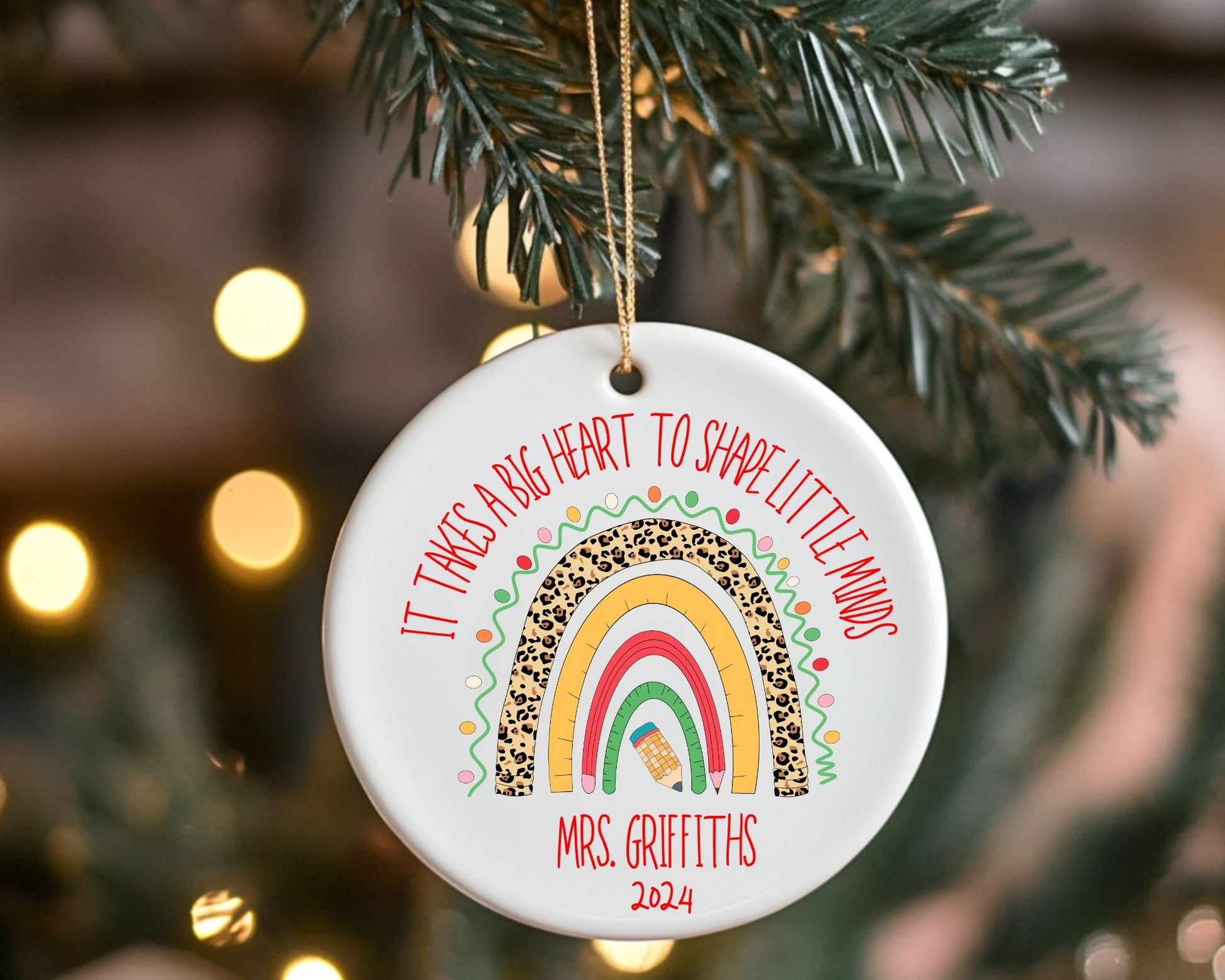 Christmas Ornament - Teacher Appreciation La Bella Rose Boutique