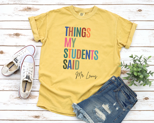 Customized Teacher Shirt La Bella Rose Boutique