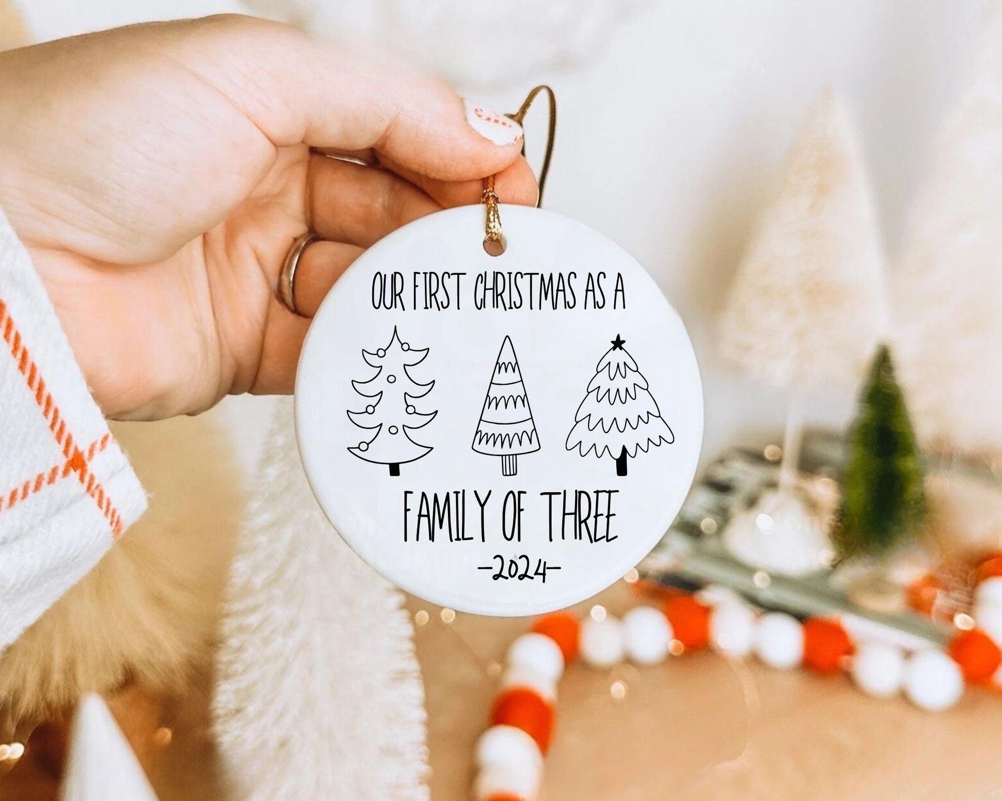 Christmas Ornaments - Personalized Family La Bella Rose Boutique