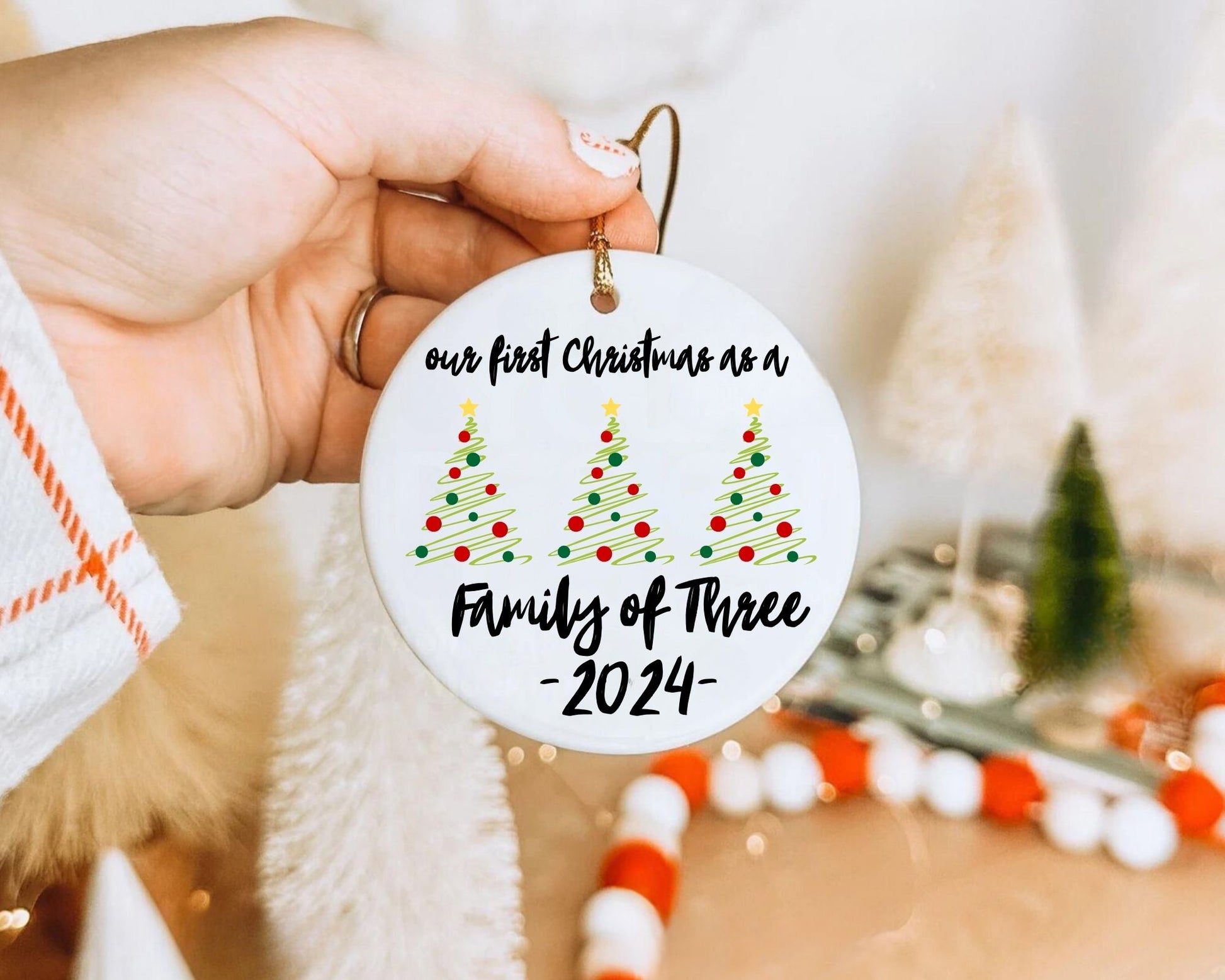 Christmas Ornaments - Personalized Family La Bella Rose Boutique