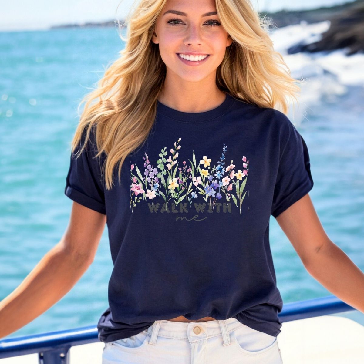 2026 Girls Camp Moses Tees Color Minimalist Wildflowers La Bella Rose Boutique