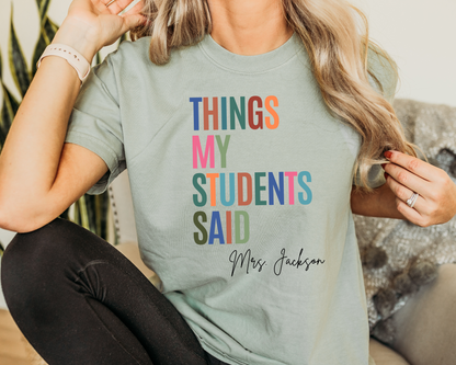 Customized Teacher Shirt La Bella Rose Boutique