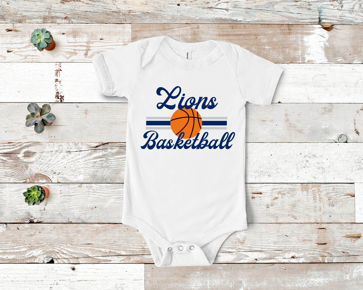 Retro Basketball Baby Bodysuit