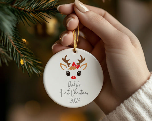 Christmas Ornaments - Baby’s First Christmas La Bella Rose Boutique