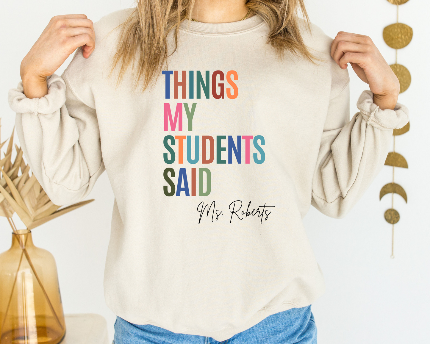 Customized Teacher Sweatshirt La Bella Rose Boutique