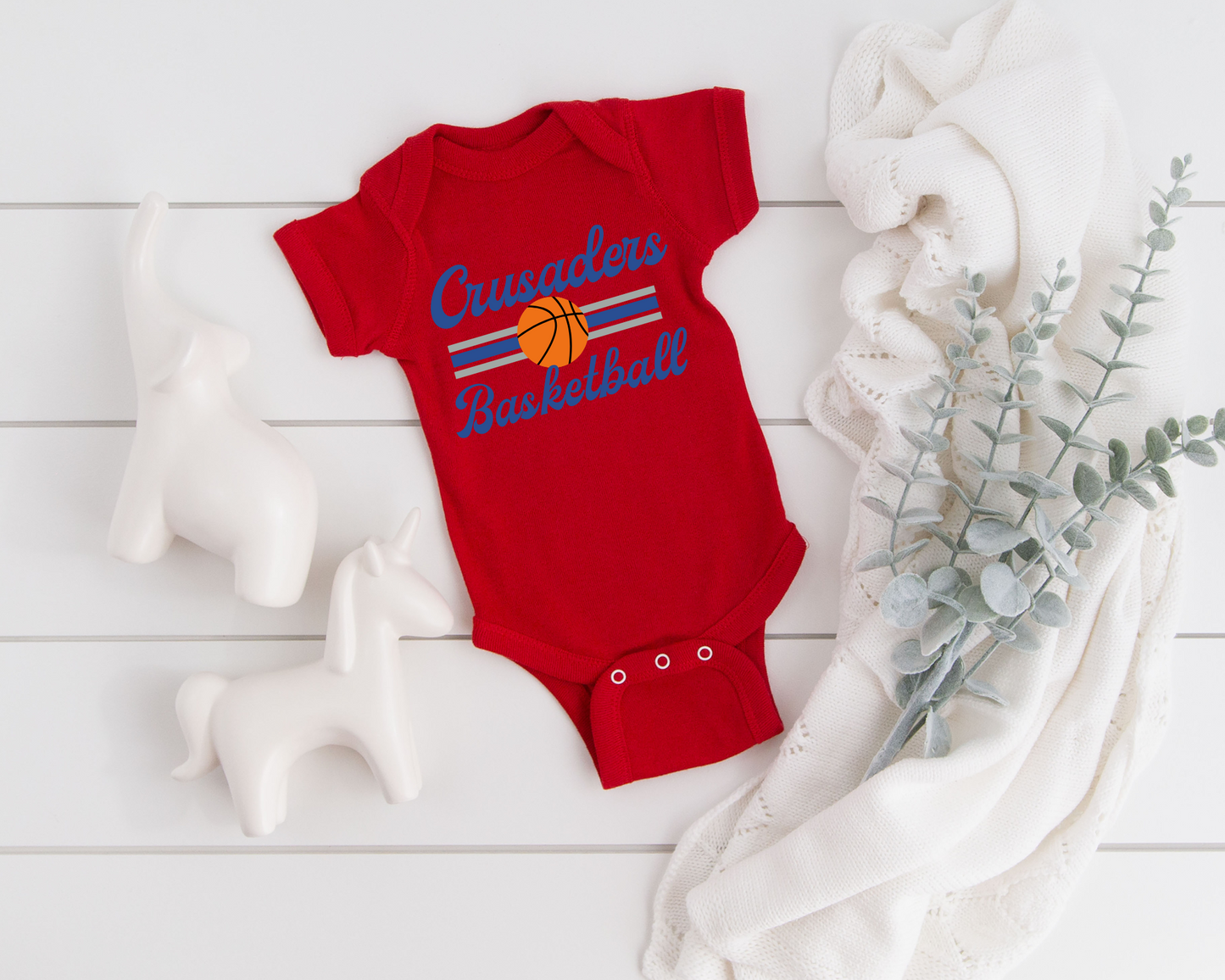 Retro Basketball Baby Bodysuit