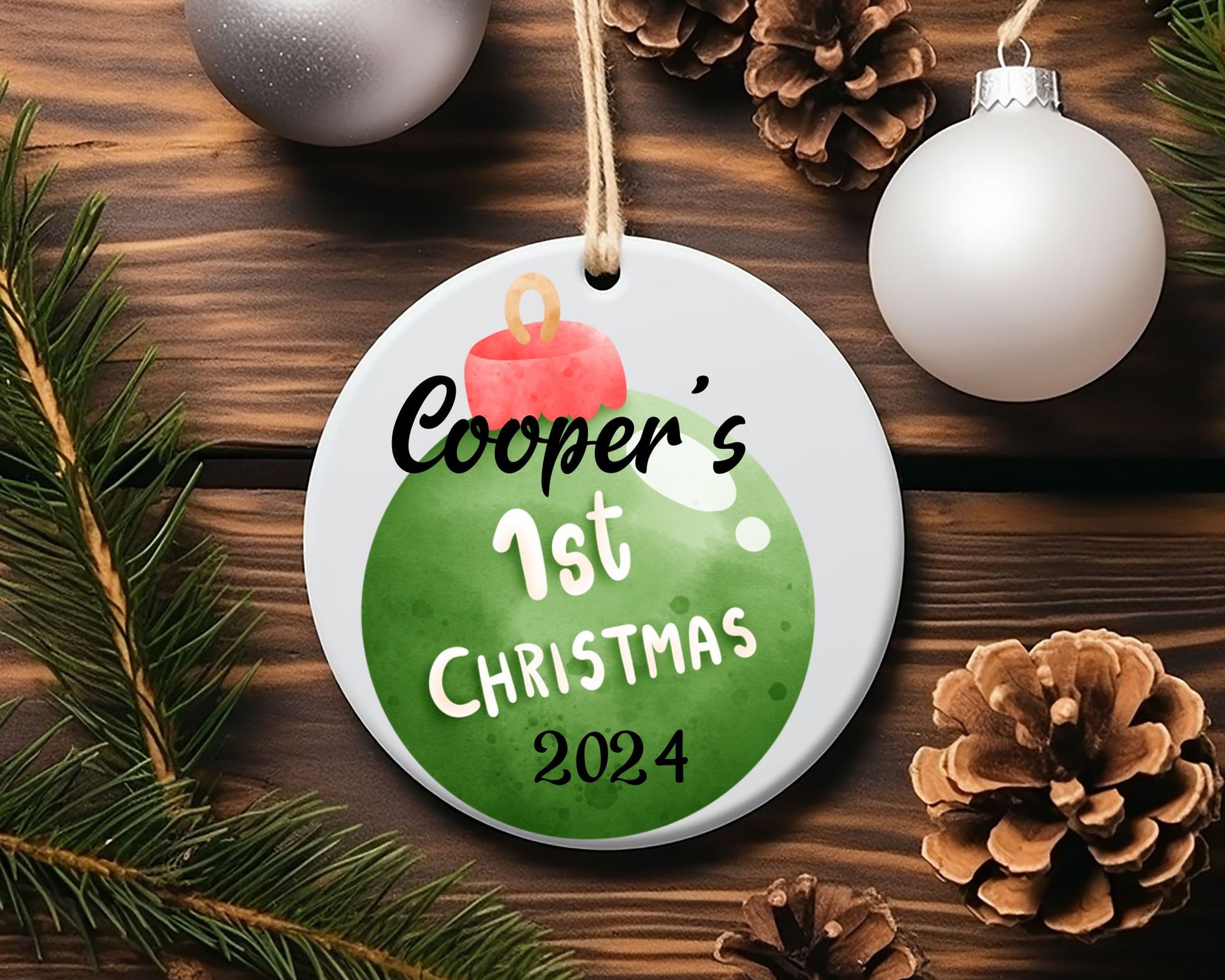 Christmas Ornaments - Baby’s First Christmas La Bella Rose Boutique