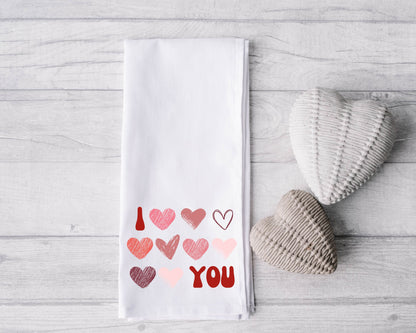 Valentines Tea kitchen Towels La Bella Rose Boutique