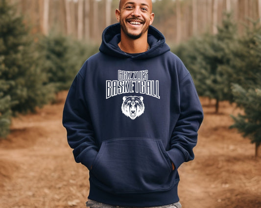 Skyline Basketball Hoodie Grizz La Bella Rose Boutique