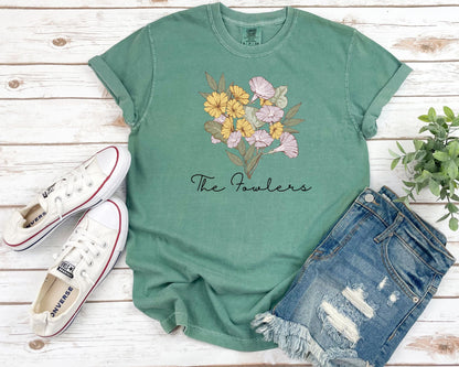 Custom Flower Bouquet Tee