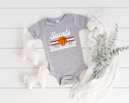 Retro Basketball Baby Bodysuit