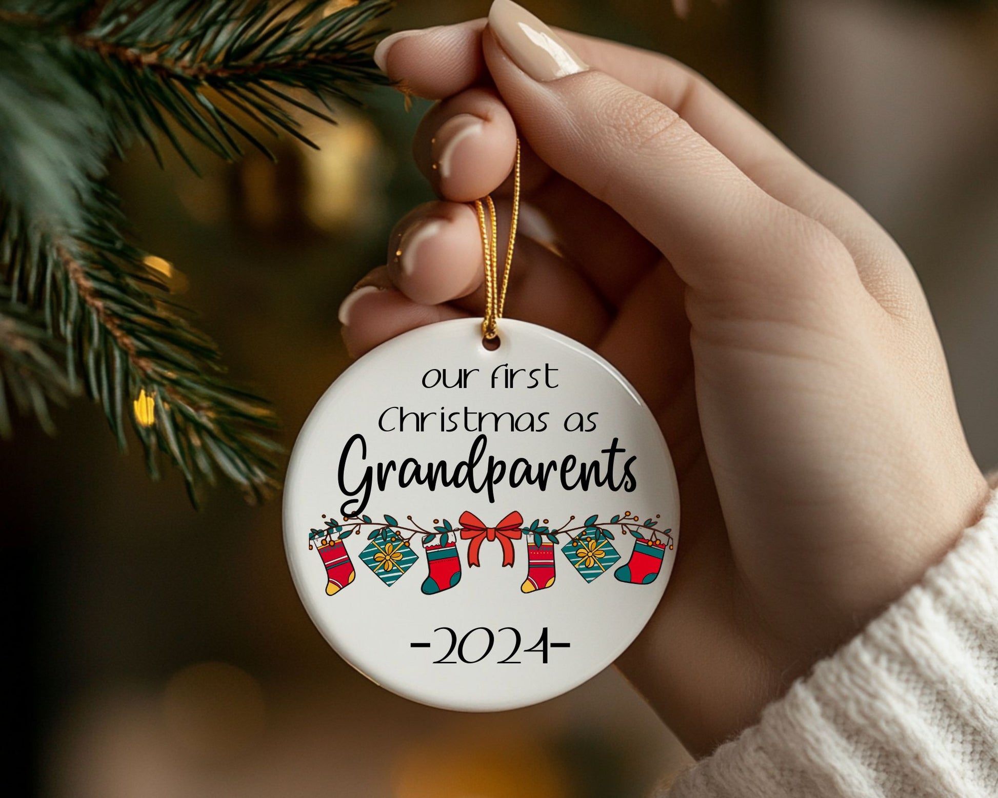 Christmas Ornaments - Our First Christmas as Grandparents La Bella Rose Boutique