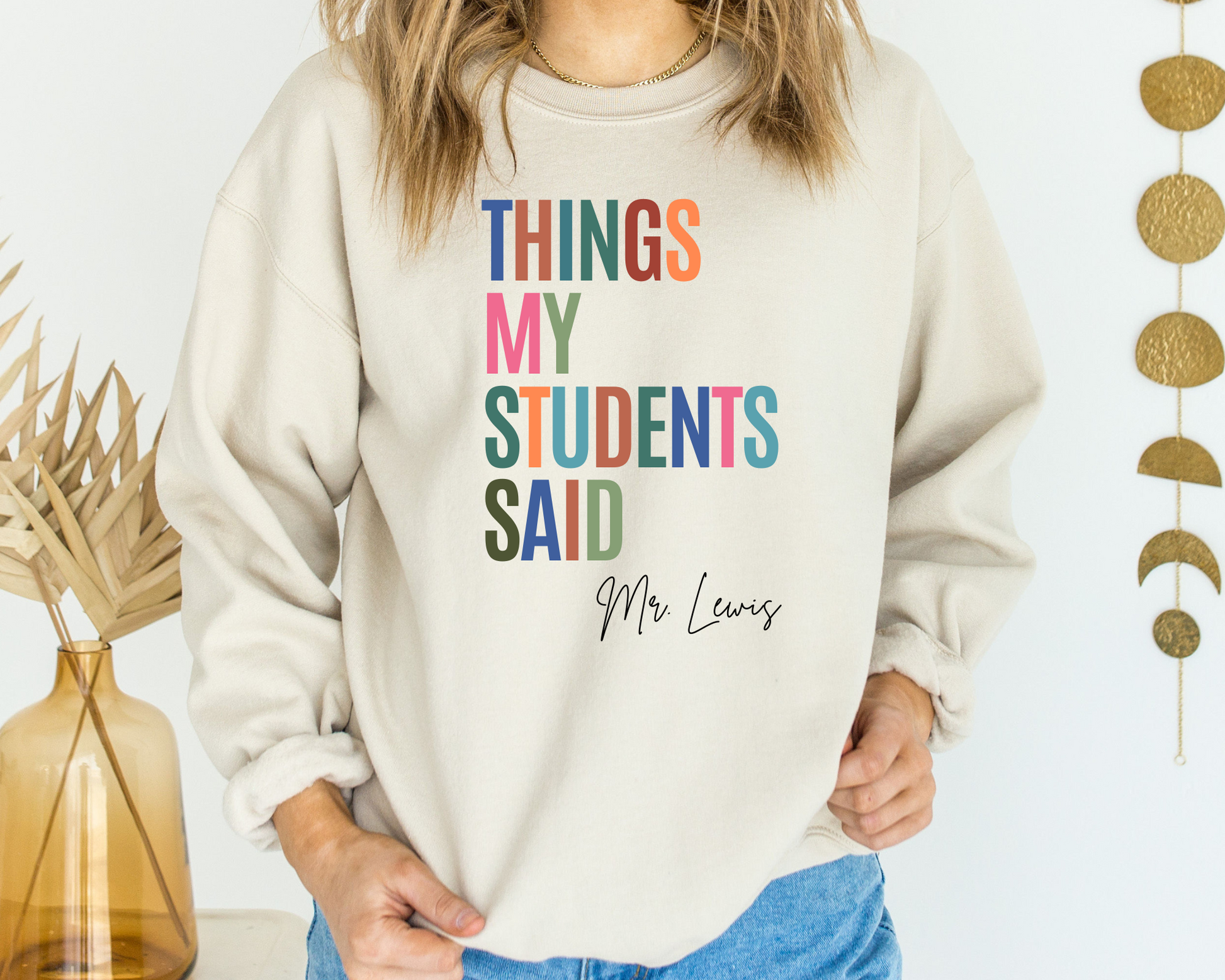 Customized Teacher Sweatshirt La Bella Rose Boutique