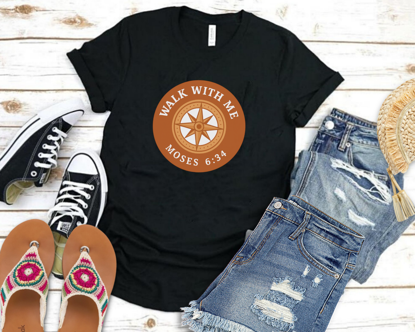 2026 Girls Camp | Moses 6:34 | Compass Tees La Bella Rose Boutique