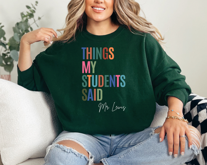 Customized Teacher Sweatshirt La Bella Rose Boutique