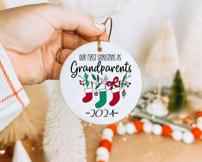 Christmas Ornaments - Our First Christmas as Grandparents La Bella Rose Boutique