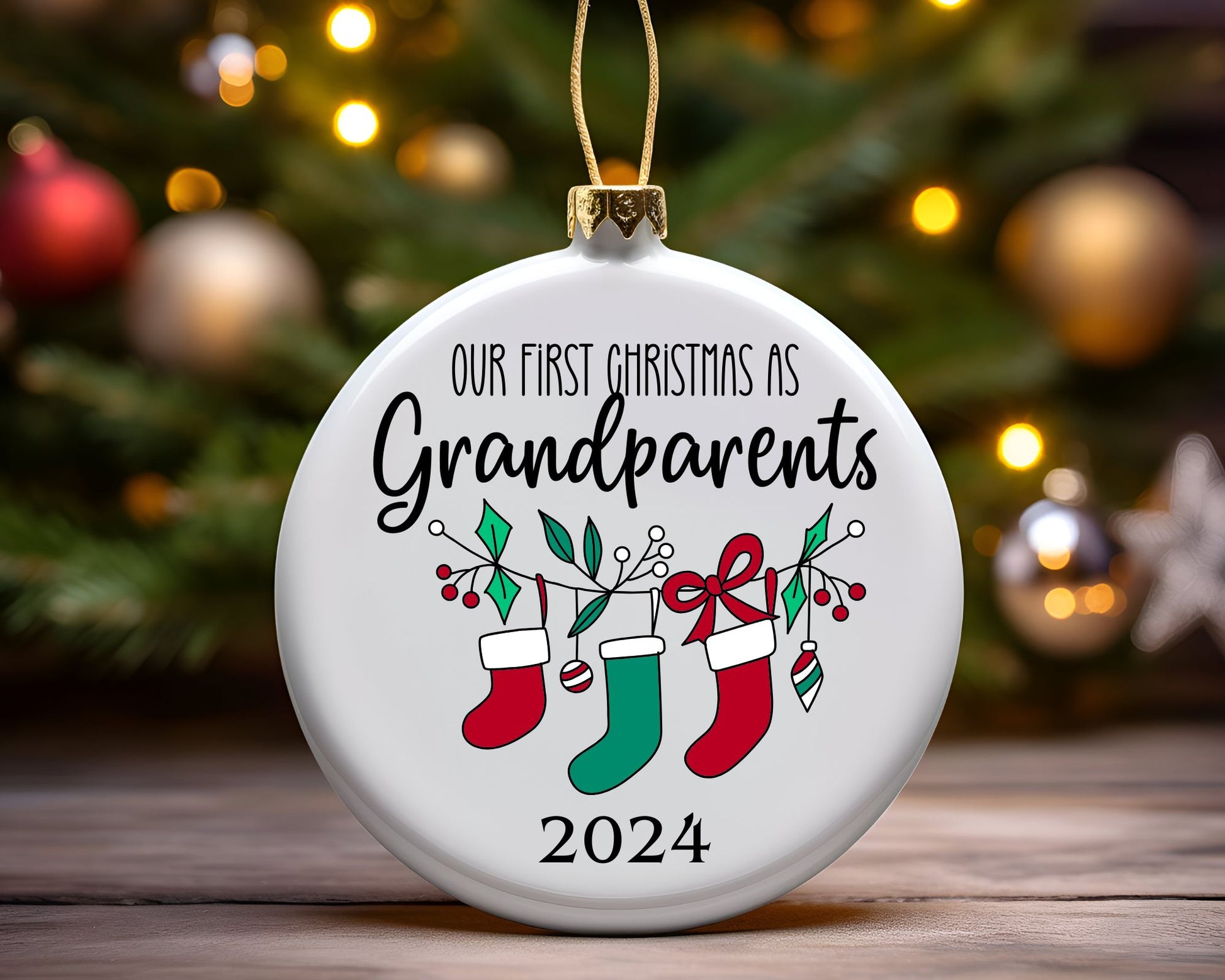 Christmas Ornaments - Our First Christmas as Grandparents La Bella Rose Boutique