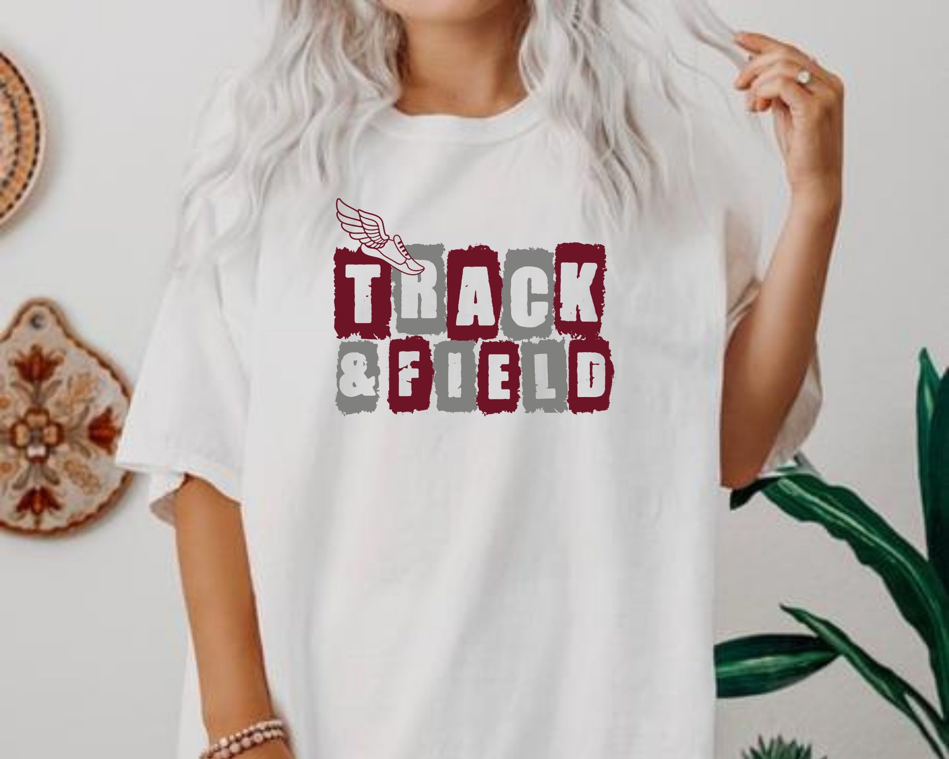 Personalized Track & Field Mascot Tees La Bella Rose Boutique