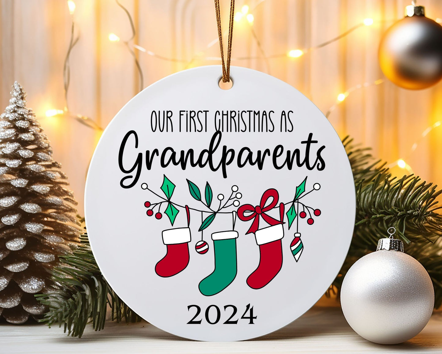 Christmas Ornaments - Our First Christmas as Grandparents La Bella Rose Boutique