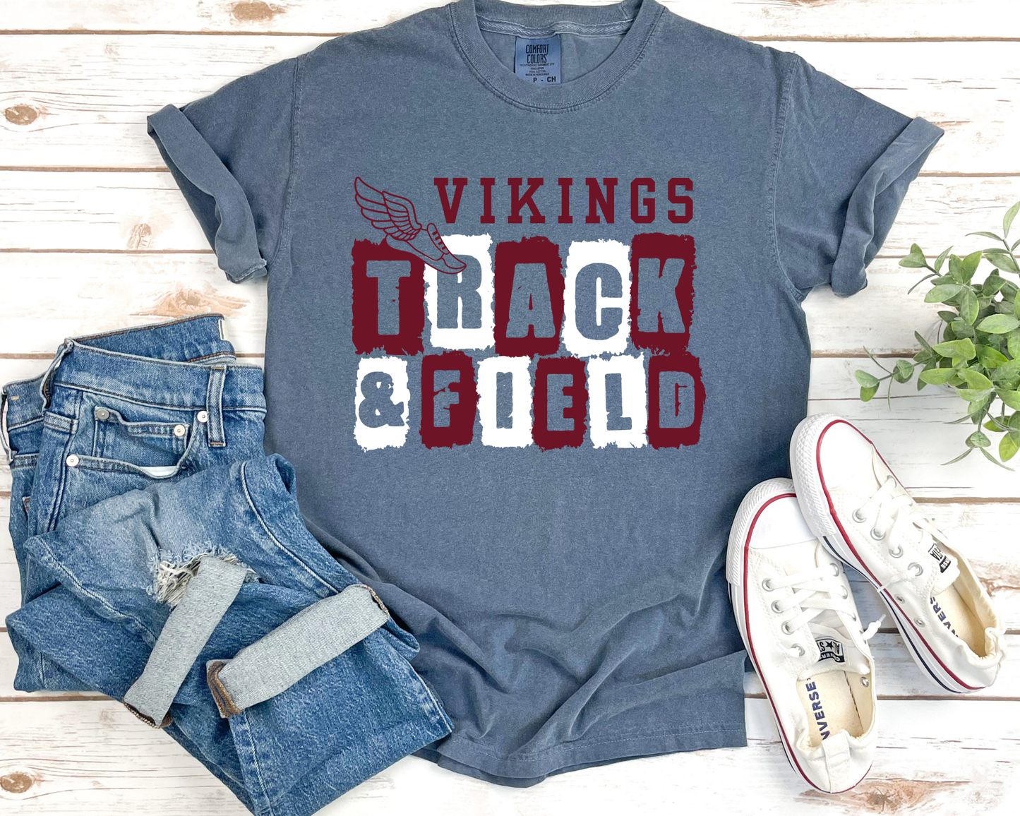 Personalized Track & Field Mascot Tees La Bella Rose Boutique