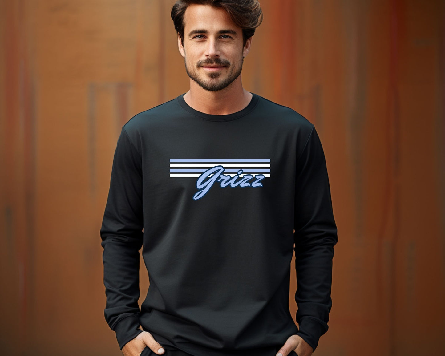 Skyline Grizz Stripes Long Sleeve Tees La Bella Rose Boutique