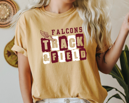 Personalized Track & Field Mascot Tees La Bella Rose Boutique