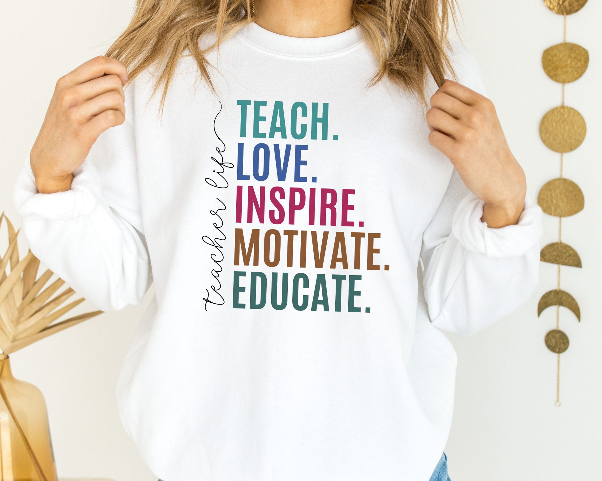 Teacher Life Sweatshirt La Bella Rose Boutique