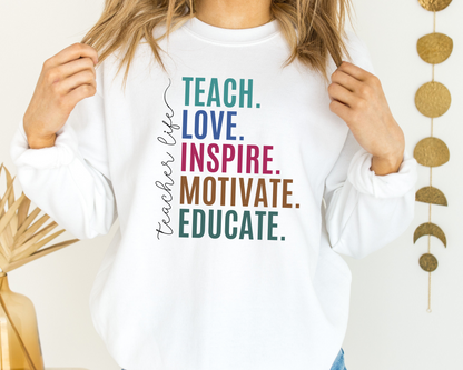 Teacher Life Sweatshirt La Bella Rose Boutique