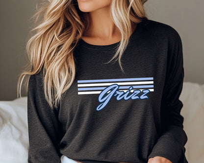 Skyline Grizz Stripes Long Sleeve Tees La Bella Rose Boutique