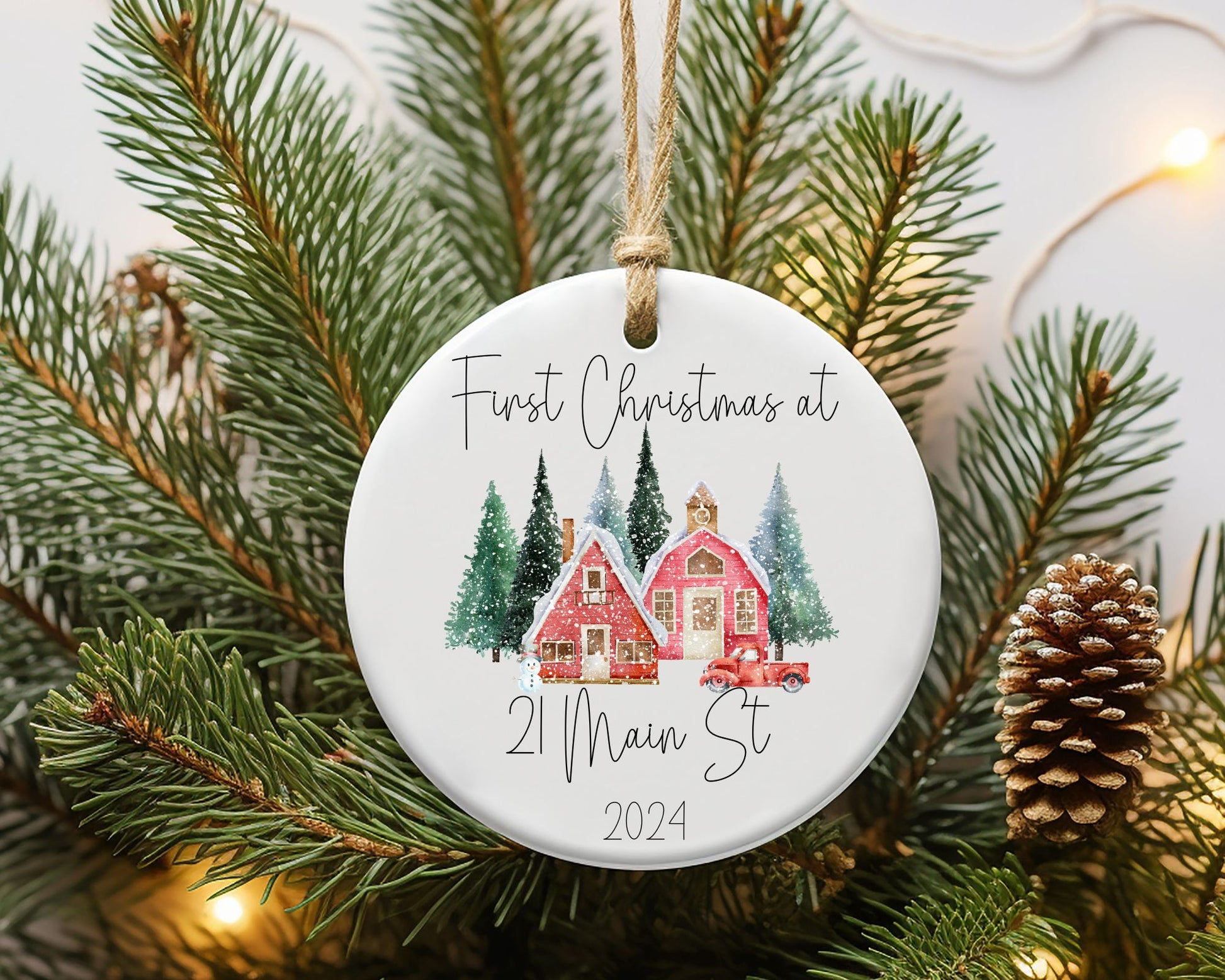 Christmas Ornaments - First Christmas at New Home La Bella Rose Boutique