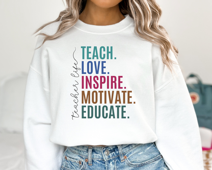 Teacher Life Sweatshirt La Bella Rose Boutique