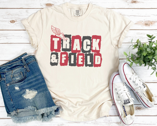 Personalized Track & Field Mascot Tees La Bella Rose Boutique