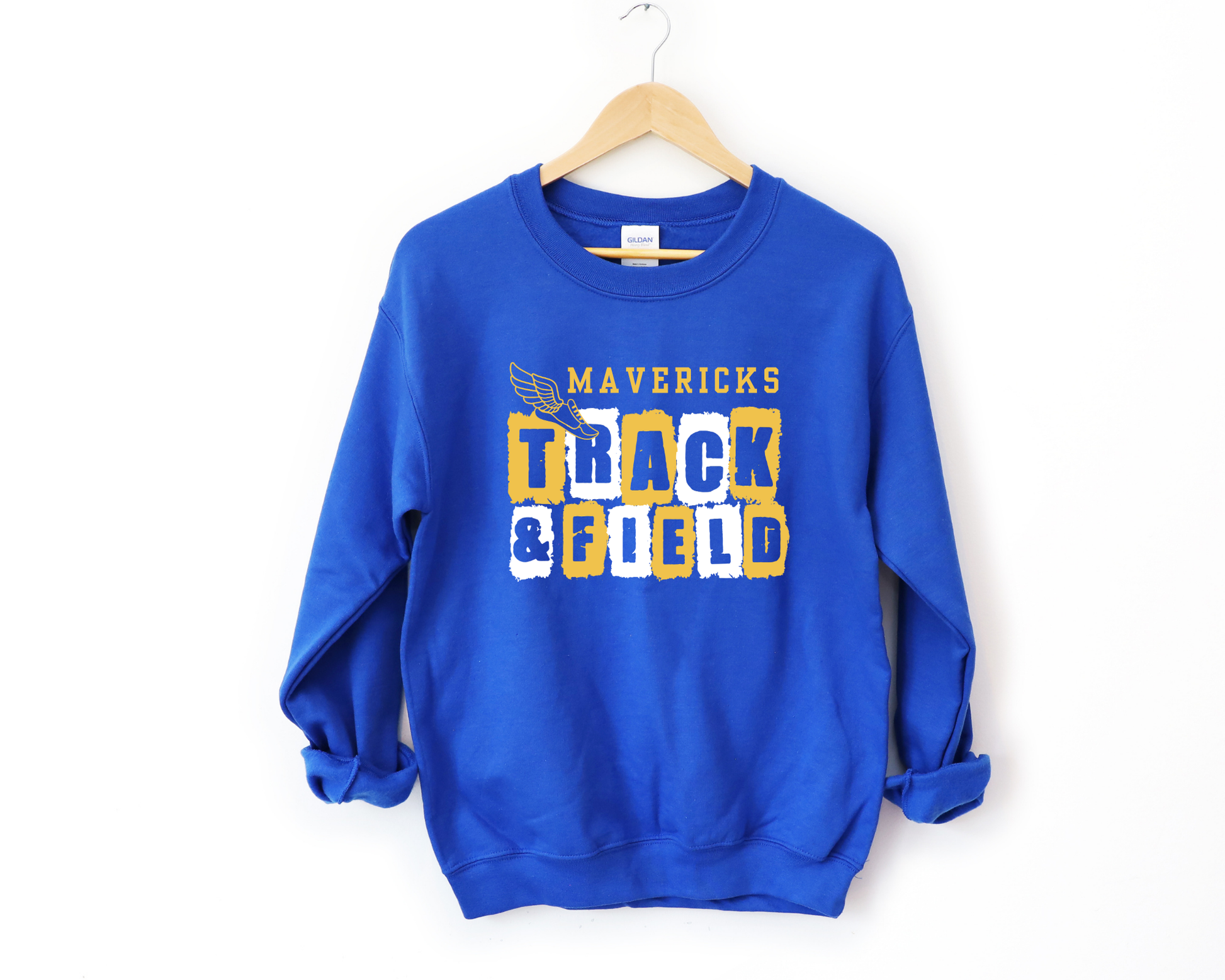 Personalized Track & Field Mascot Sweatshirt La Bella Rose Boutique