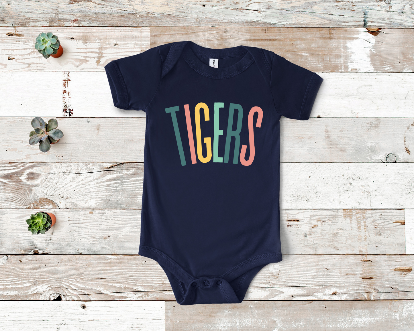 Personalized Pastel Baby Bodysuit