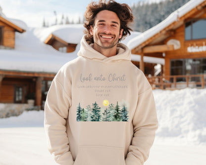 Look Unto Christ Hoodie, Girls Camp Sweatshirt, LDS Youth Theme 2025, Customized Hooded Sweatshirt, Summer Camp, Sweater, Unisex Hoodie gift