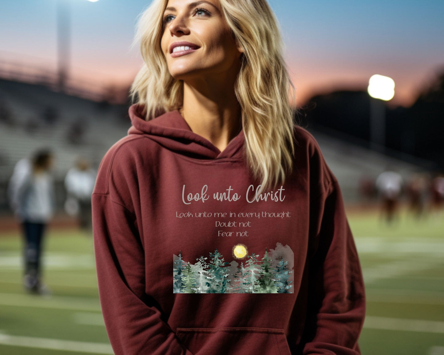 Look Unto Christ Hoodie, Girls Camp Sweatshirt, LDS Youth Theme 2025, Customized Hooded Sweatshirt, Summer Camp, Sweater, Unisex Hoodie gift