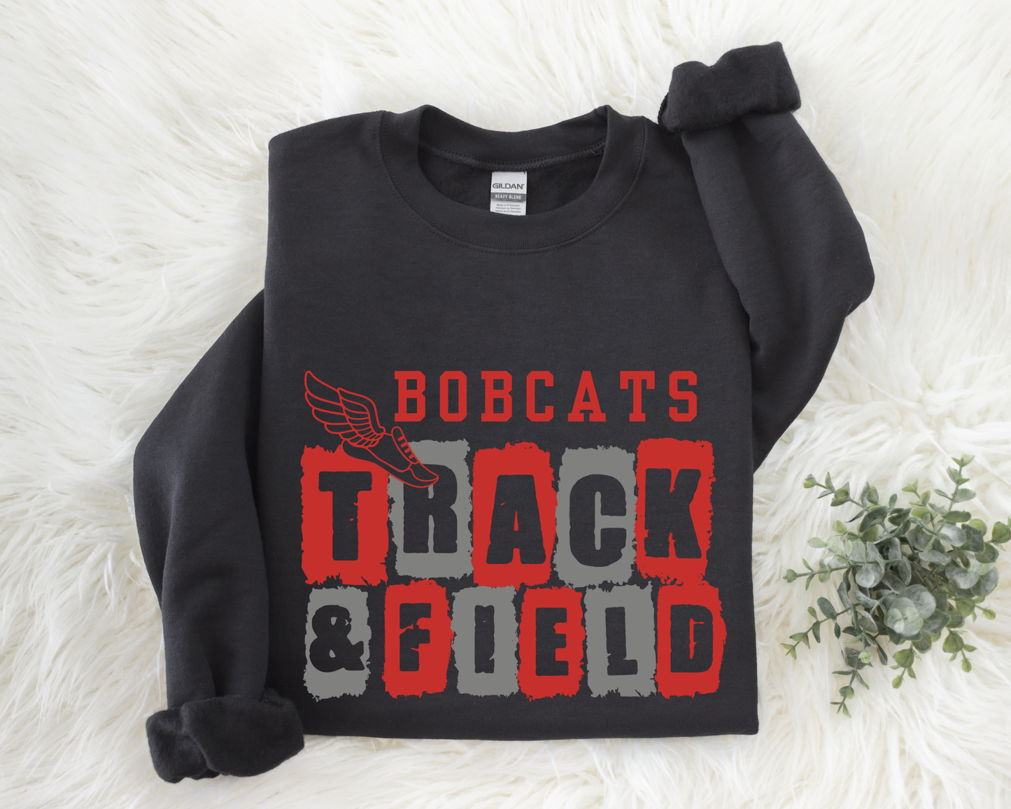 Personalized Track & Field Mascot Sweatshirt La Bella Rose Boutique