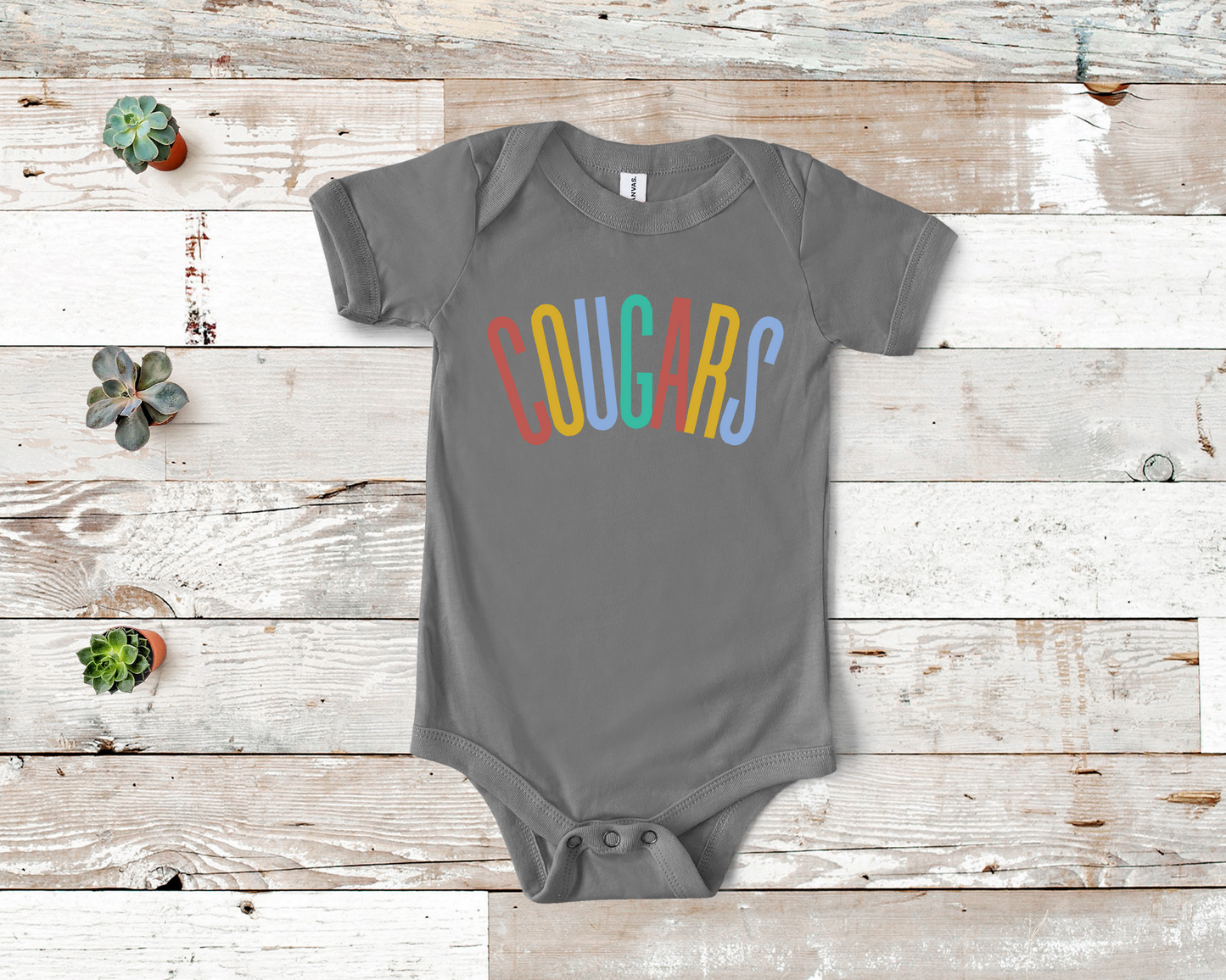 Personalized Pastel Baby Bodysuit