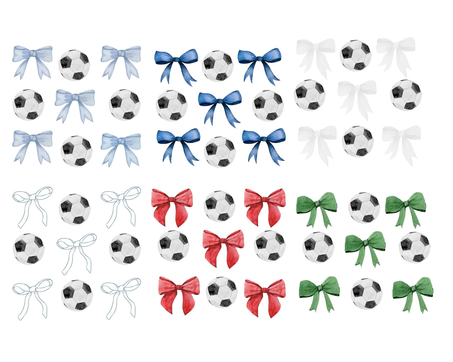 Soccer Balls and Bows Sweatshirt