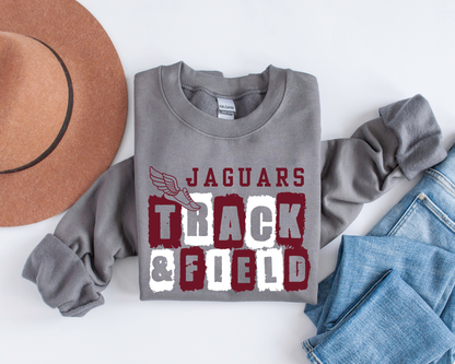 Personalized Track & Field Mascot Sweatshirt La Bella Rose Boutique