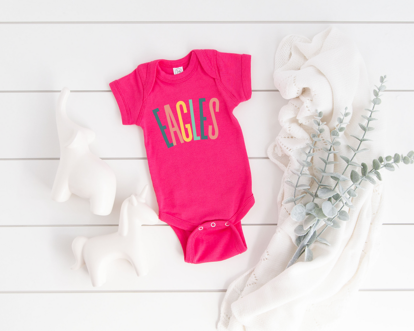 Personalized Pastel Baby Bodysuit