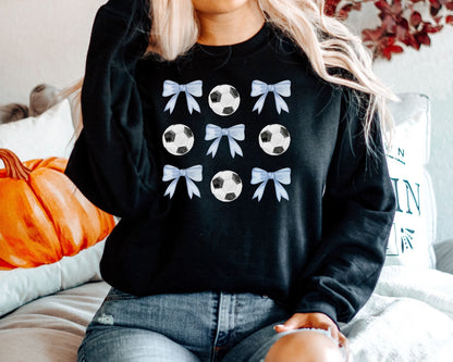 Soccer Balls and Bows Sweatshirt