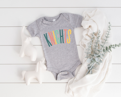 Personalized Pastel Baby Bodysuit