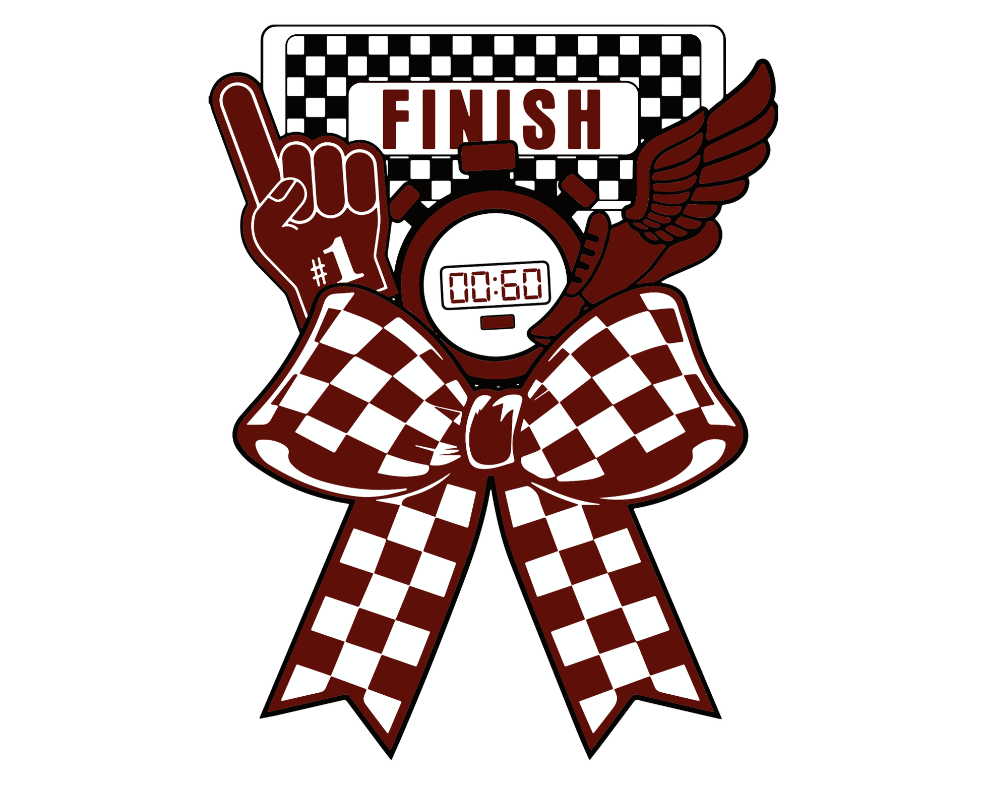 Finish Line Sweatshirts La Bella Rose Boutique