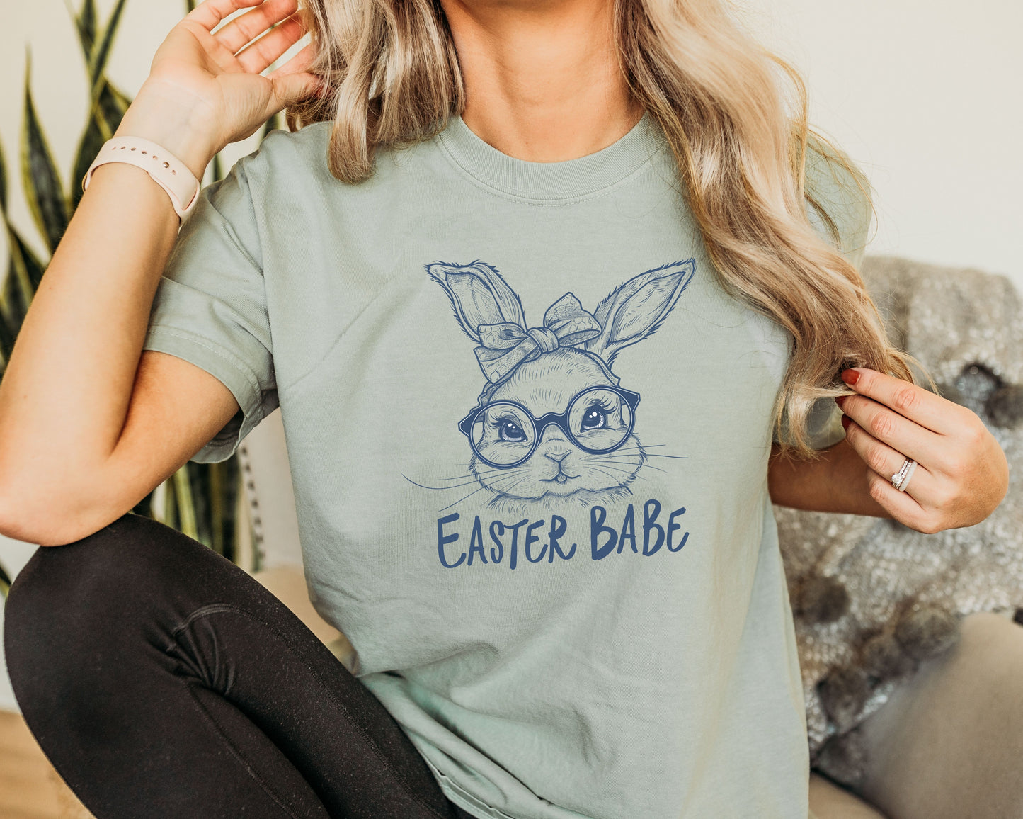 Easter Bunny Babe Shirt, Girls Easter Shirt, Easter Egg Hunt Shirt, Easter Tees, Easter Tshirt for Mom, Bunny Ears Shirt, Easter Women Shirt