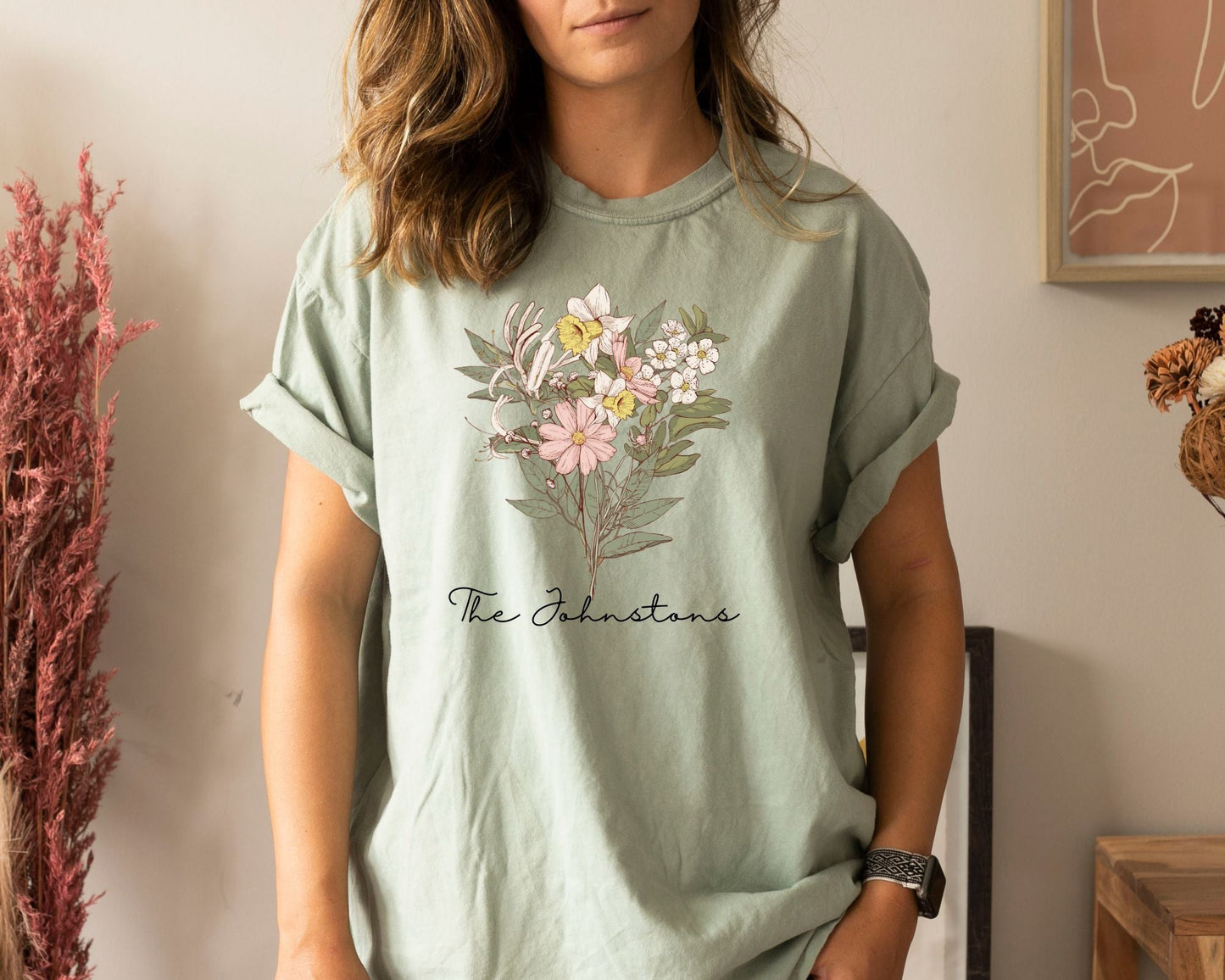 Custom Flower Bouquet Tee