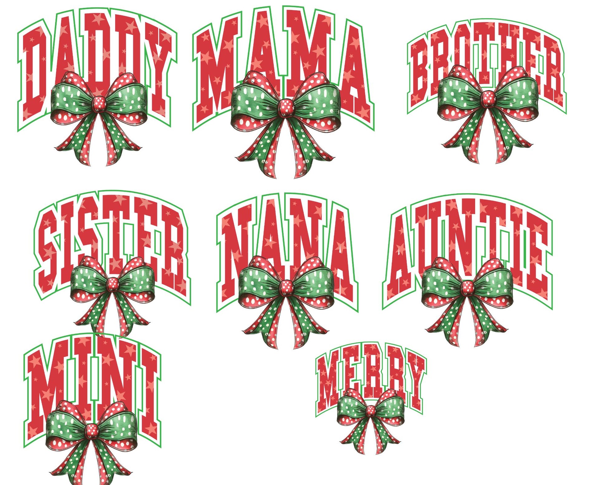 Family Christmas Crews (Youth) La Bella Rose Boutique