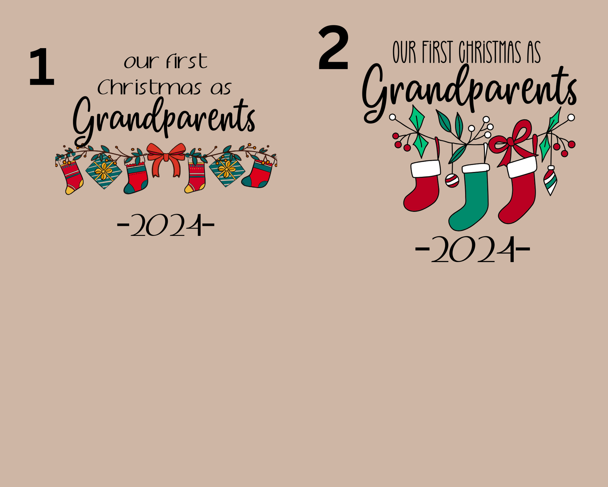 Christmas Ornaments - Our First Christmas as Grandparents La Bella Rose Boutique