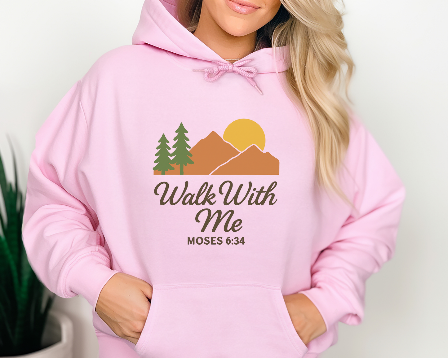 2026 Girls Camp | Walk With Me | Moses 6:34 | Sunset Hoodie La Bella Rose Boutique